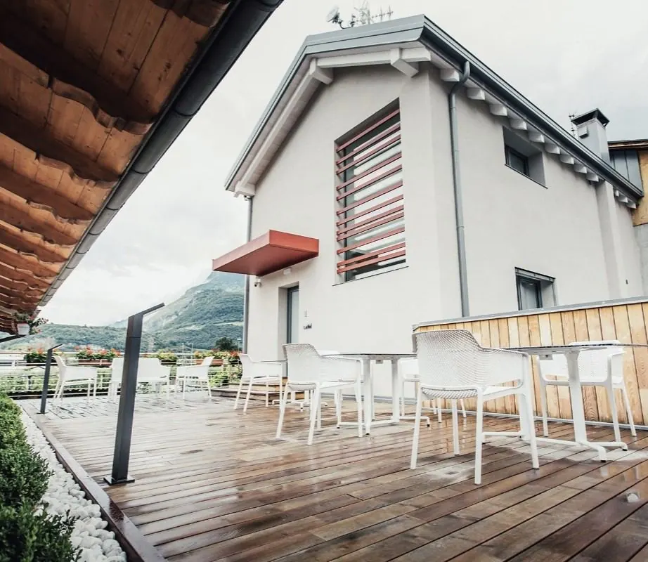 Struttura in legno di una casa in bioedilizia